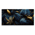 Golden leaf canvas wall art