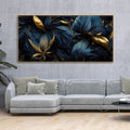 Canvas wall painting gold leaves