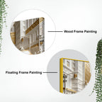Golden & White Metropolitan Taxi Street 3D Canvas Wall Painting