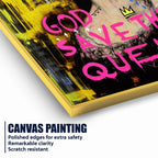Good Save the Queen Cotton Canvas Wall Painting