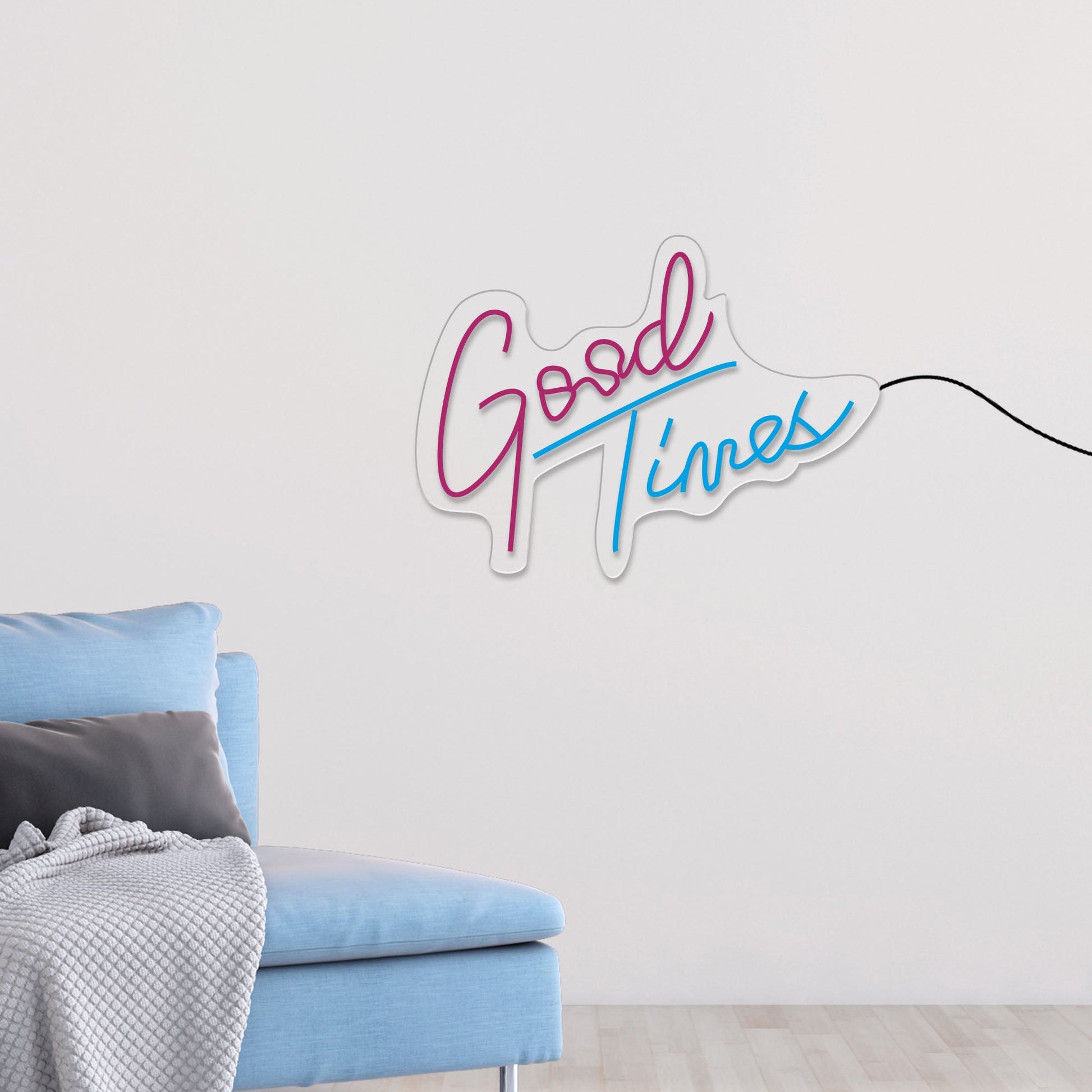 Good Times Text Neon Sign LED Light