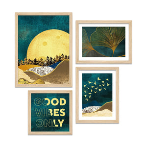 Good Vibe Only Nature Vibes Wall Frame Set of Four