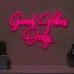 Good Vibes Only Design Neon LED Light