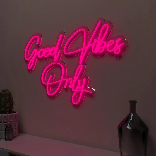 Good Vibes Only Design Neon LED Light