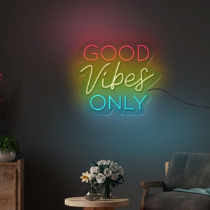 Good Vibes Only Text Neon Sign LED Light