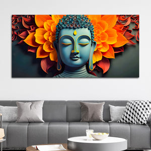 Graceful Buddha Wall Painting for Calm Living Spaces