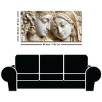 Graceful Radha Krishna 3D Canvas Wall Painting