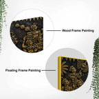 Grand Maharaja Wedding Procession Metallic Look 3D Canvas Wall Painting