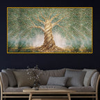 Grand Tree of Life Crystal Glass Wall Painting