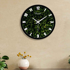 Green Trees Printed Designer Wall Clock