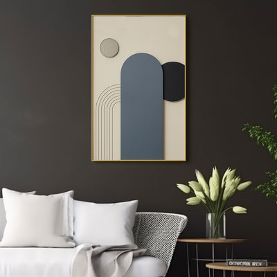 Grey and Black Tones Contemporary Abstract 3D Wall Art Home Decor
