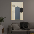 Grey and Black Tones Contemporary Abstract 3D Wall Art Home Decor