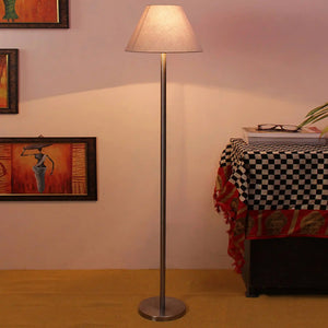 grey-color-decorative-conical-designer-steel-floor-lamp
