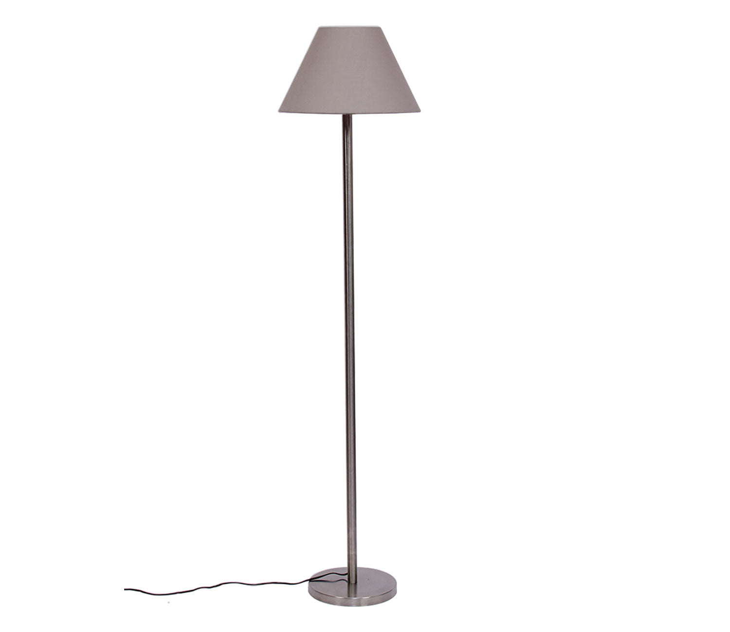 Grey Color Decorative Conical Designer Steel Floor Lamp