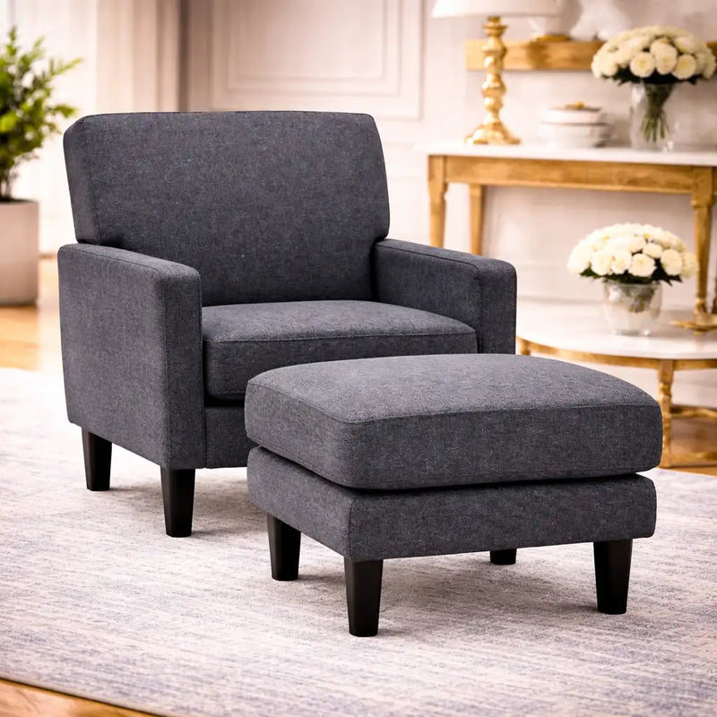 grey-color-standard-velvet-accent-chair-with-footrest