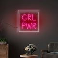 GRL Power Motivational Text Neon Sign LED Light