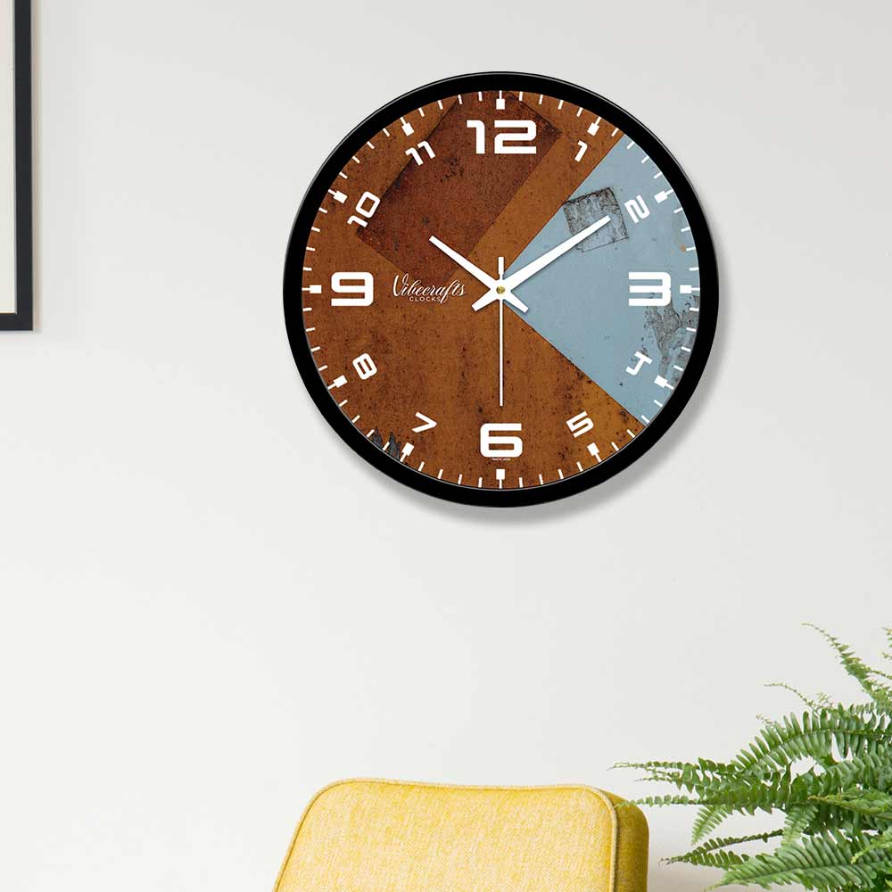 Grunge Texture Designer Wall Clock – Vibecrafts