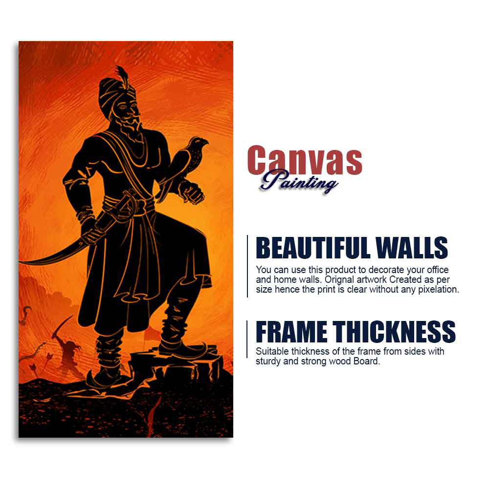 Guru Gobind Singh Canvas Wall Painting