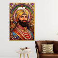 Guru Gobind Singh Ji Floating Frame Crystal Wall Painting