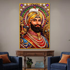 Guru Gobind Singh Ji Floating Frame Crystal Wall Painting