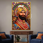 Guru Gobind Singh Ji Floating Frame Crystal Wall Painting