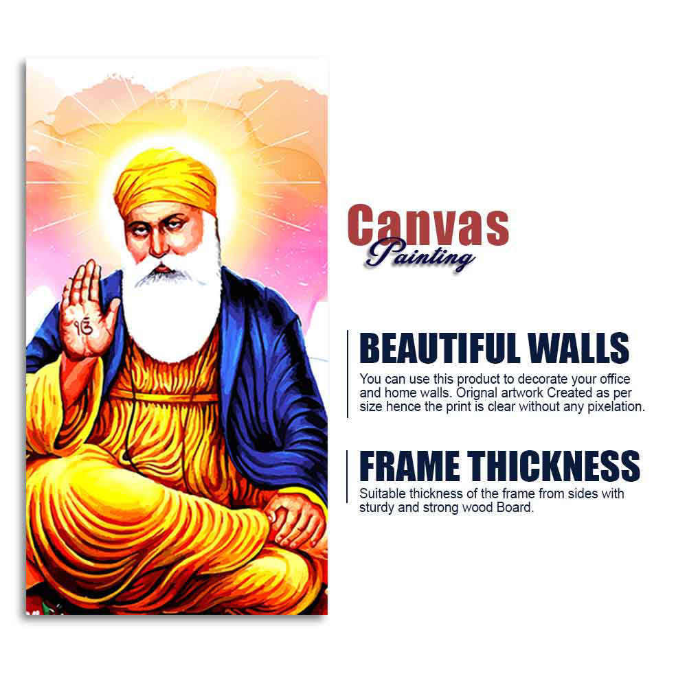 Guru Nanak Dev Canvas Wall Painting