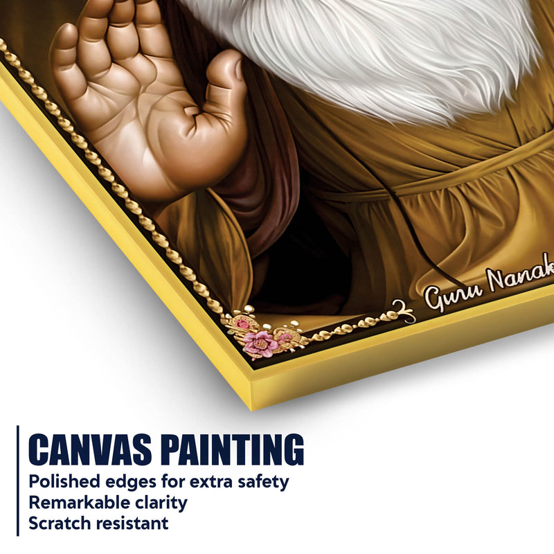 Guru Nanak Dev Ji Wall Painting | Peaceful Spiritual Art