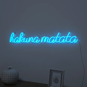 Hakuna Matata Text Neon LED Light