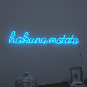 Hakuna Matata Text Neon LED Light