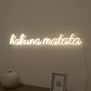 Hakuna Matata Text Neon LED Light