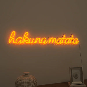 Hakuna Matata Text Neon LED Light