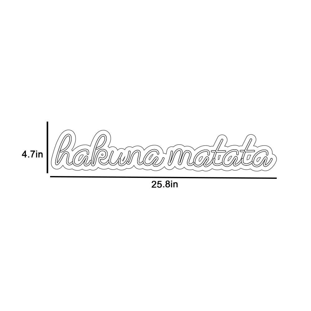 Hakuna Matata Text Neon LED Light