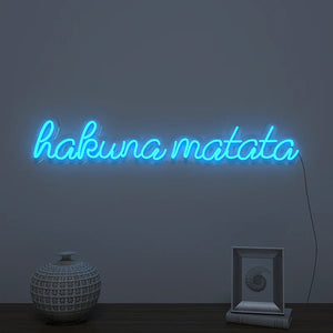 Hakuna Matata Text Neon LED Light