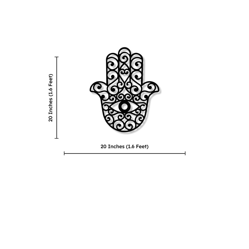 Hamsa Design Metal Art Wall Decor Hanging