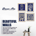 Handcrafted Style Wall Art Frame Set of 4