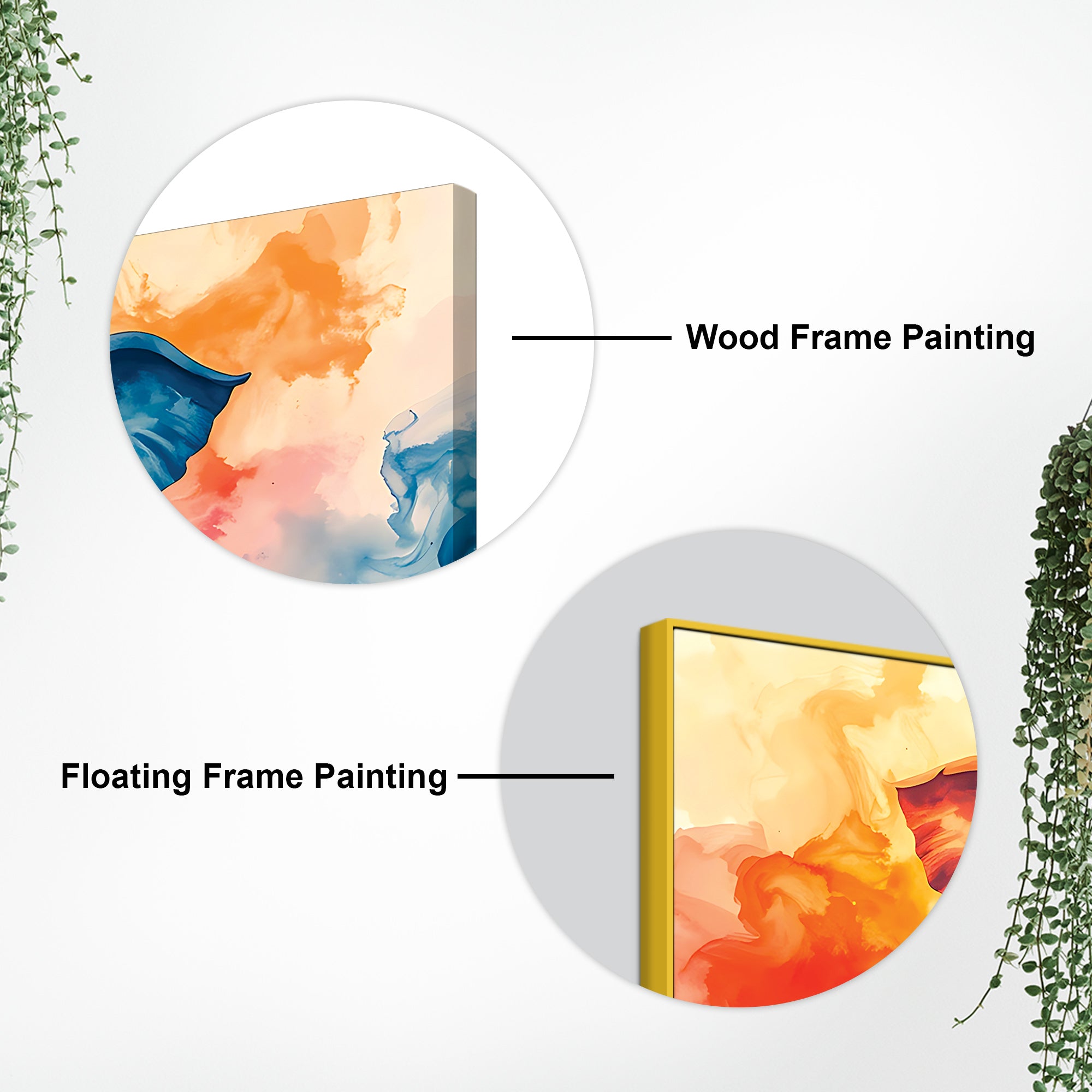 Handcrafted Style Lord Shri Ganpati Bappa Canvas Wall Painting for Home & Office Decoration – Modern Spiritual Wall Decor