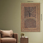 Handcrafted Style Madhubani Canvas Painting for Home Decor