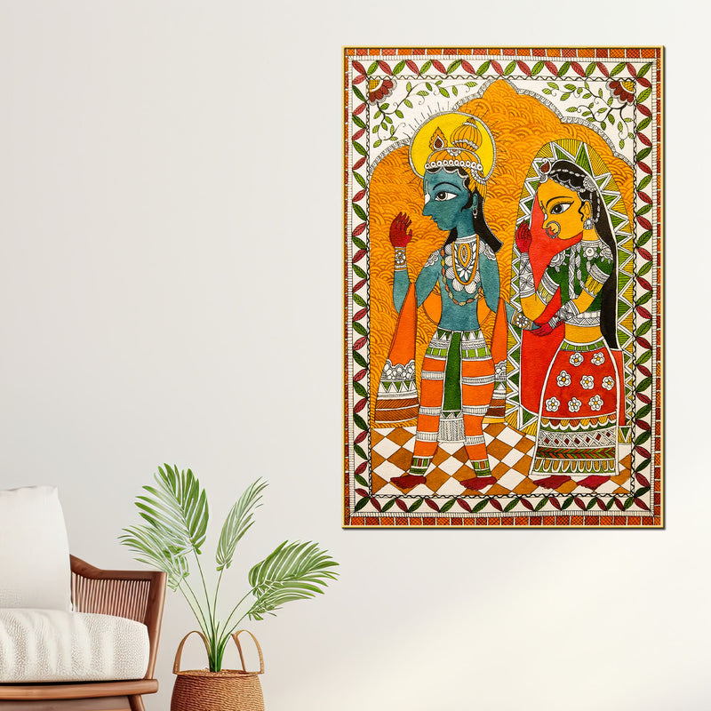 handcrafted-style-madhubani-canvas-wall-painting-for-home-decoration