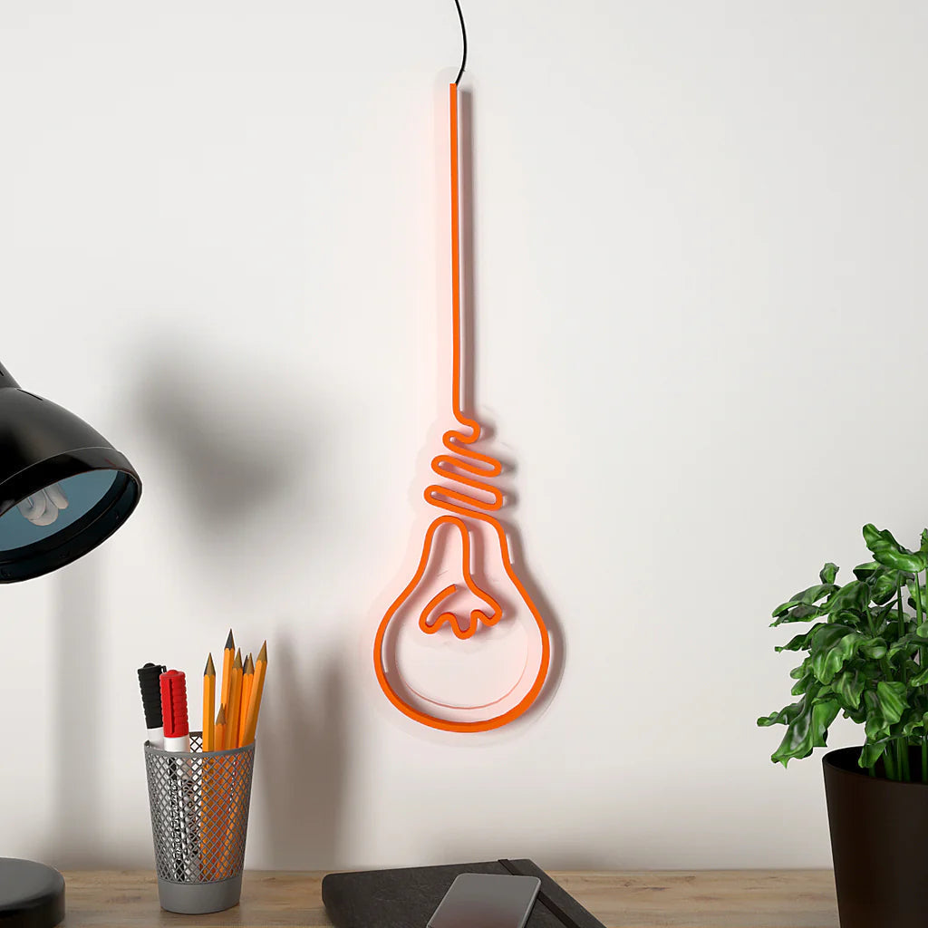 Hanging Bulb Design Neon LED Light