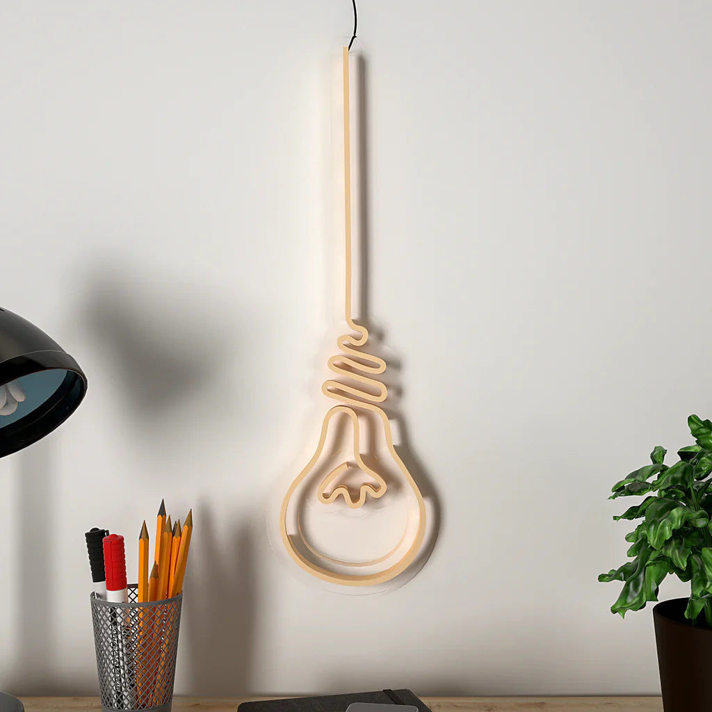 Hanging Bulb Design Neon LED Light