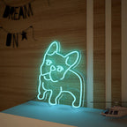 Happy Pug Dog Neon LED Light