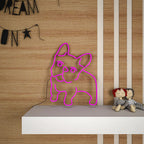 Happy Pug Dog Neon LED Light