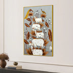 Harmony of Sacred Cows Among Golden Lotus Pichwai Canvas Wall Painting