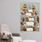 Harmony of Sacred Cows Among Golden Lotus Pichwai Canvas Wall Painting