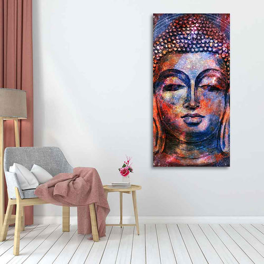 Head of Gautam Buddha Canvas Wall Painting