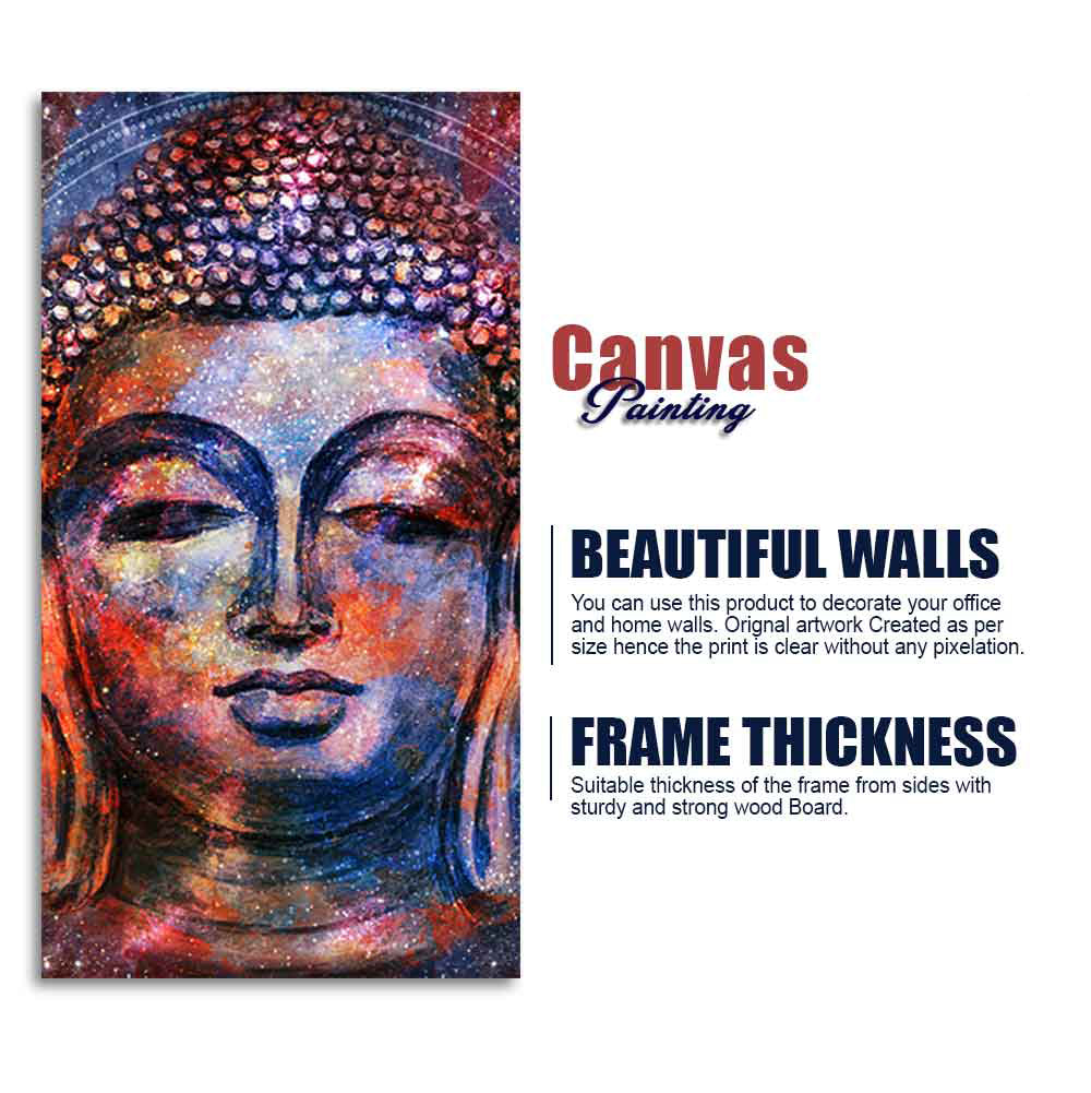 Head of Gautam Buddha Canvas Wall Painting