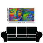 Head of Lord Buddha Colorful Wall Painting