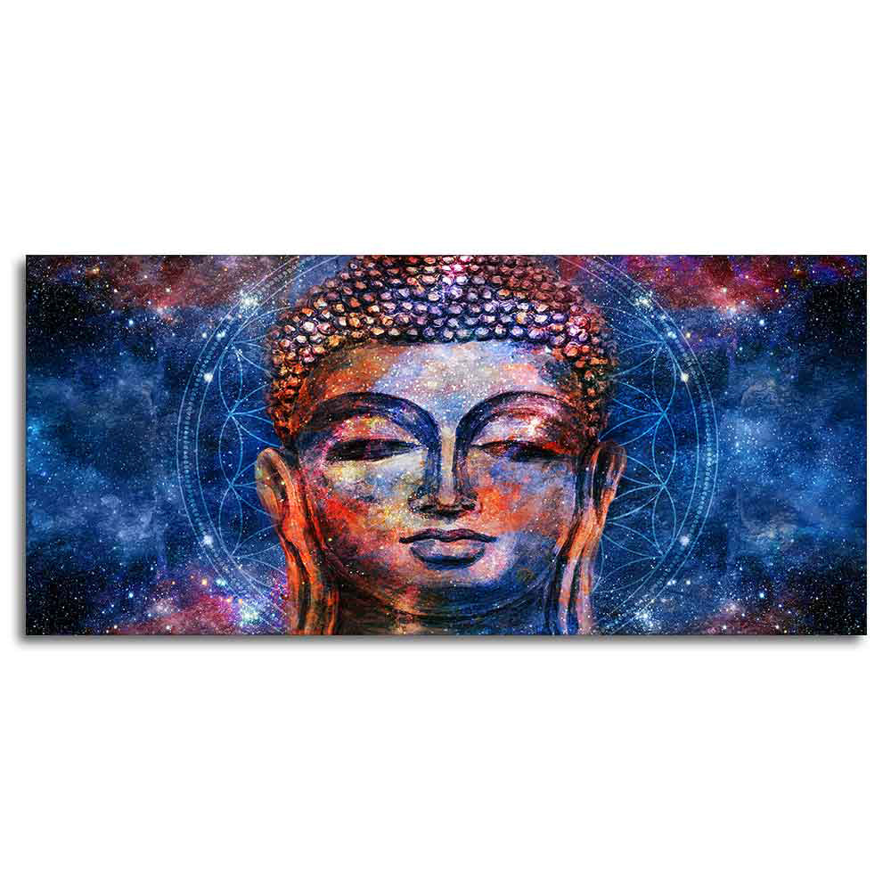 Head of Lord Gautam Buddha Canvas Wall Painting