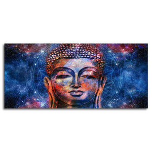 Head of Lord Gautam Buddha Canvas Wall Painting