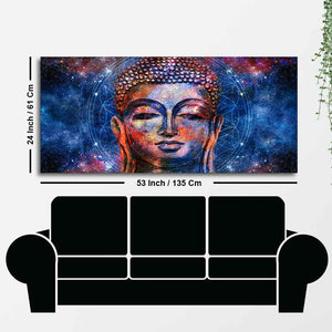 Head of Lord Gautam Buddha Canvas Wall Painting